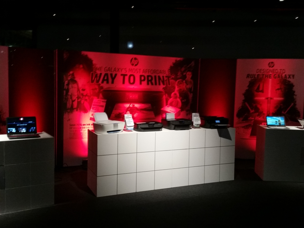 HP Corporate Event New Printer Display