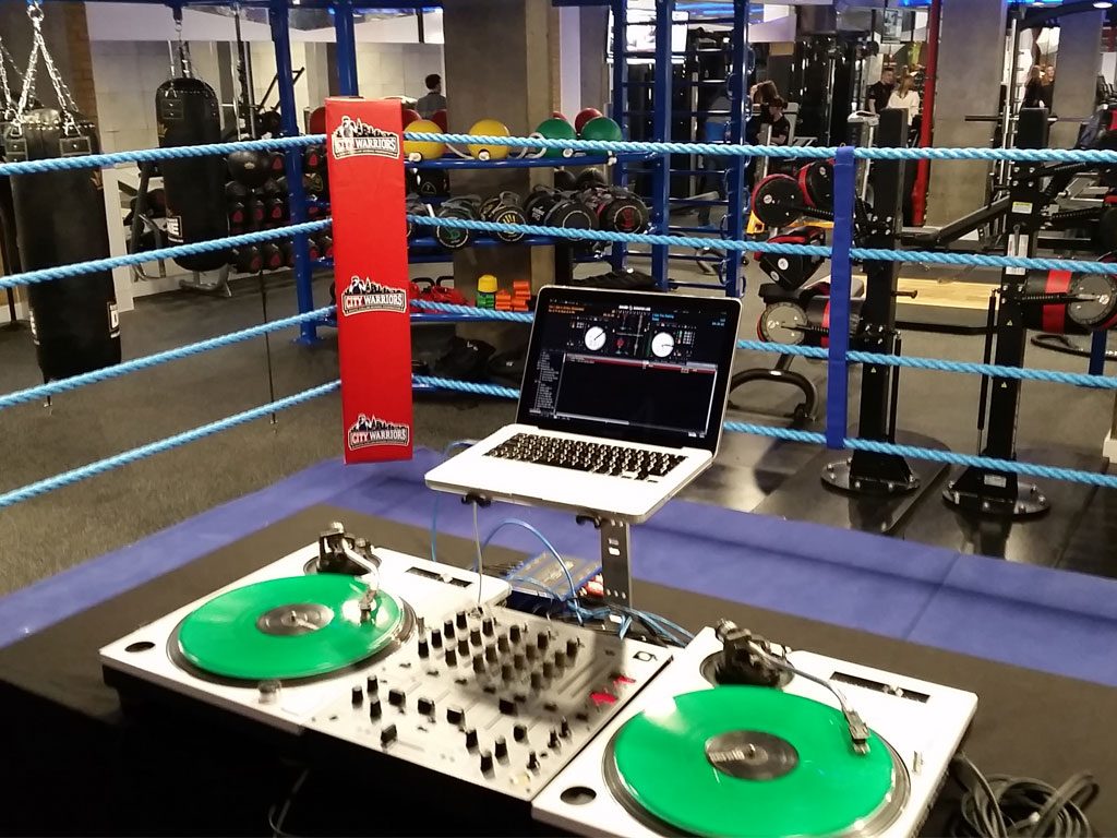 DJ Agency Set Up Gym Launch Event