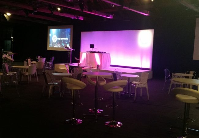 DJ Set Up Stage London HP Corporate event